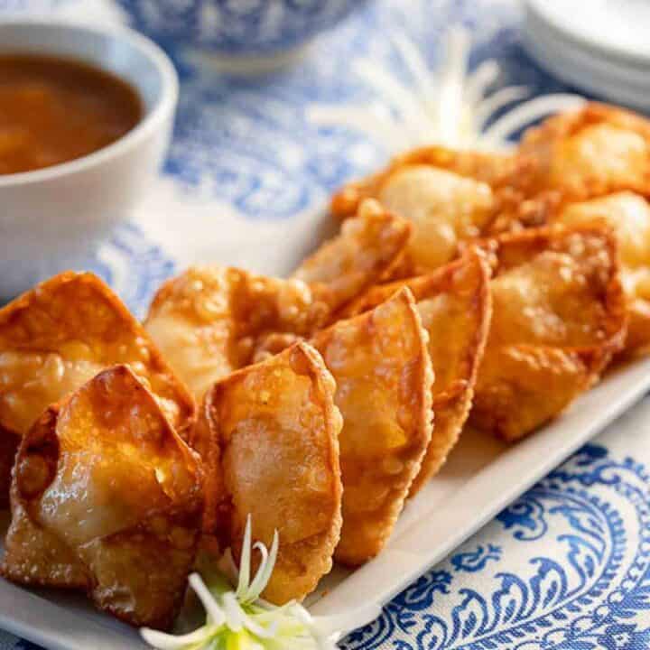 Crispy Homemade Crab Rangoon Recipe| A Communal Table